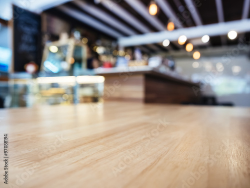 Table top Blur Bar Counter Restaurant Cafe background © VTT Studio