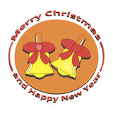 an image of two bells on Christmas and New Year