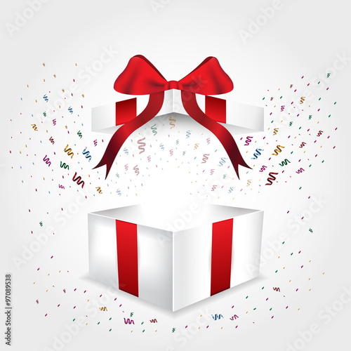 Open gift box