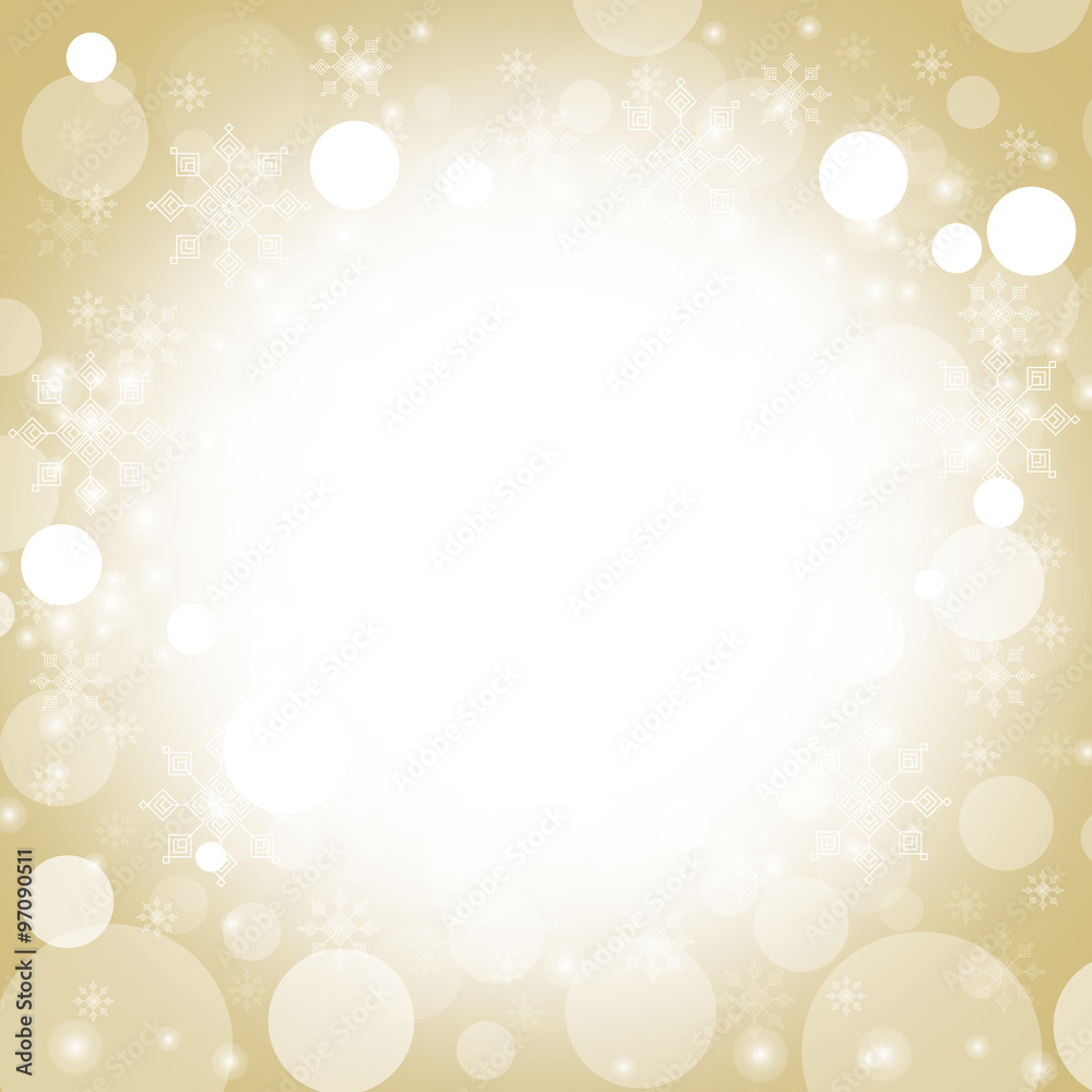 gold christmas background abstract with white snowflakes - design for christmas, winter and new year gold christmas background abstract with white snowflakes - design for christmas, winter and new year