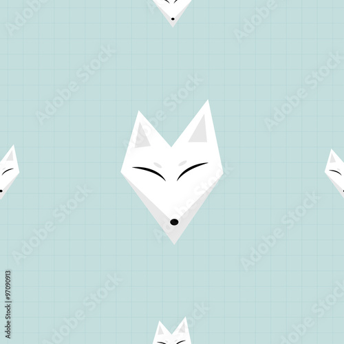 Arctic Fox White Background...