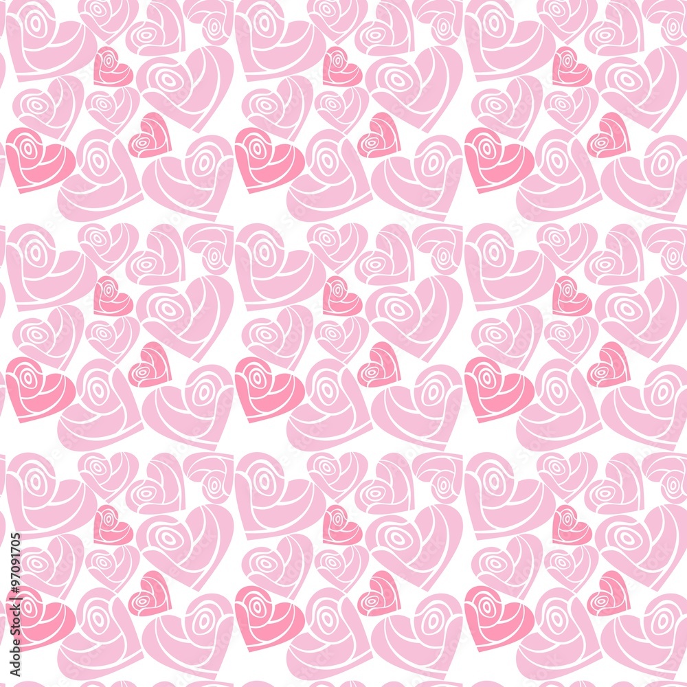 seamless pattern of hearts seamless pattern of hearts