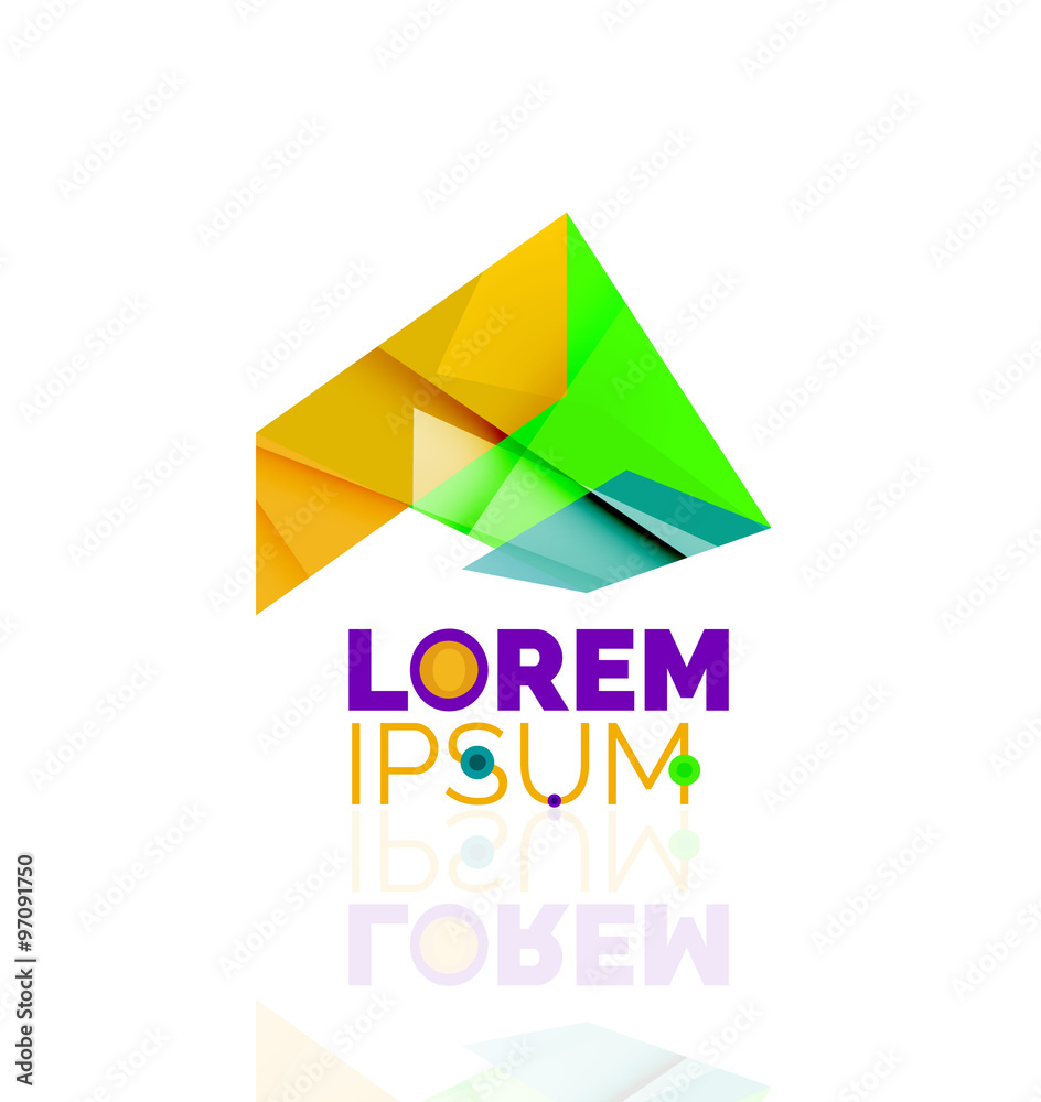 Logo, abstract geometric business icon Logo, abstract geometric business icon