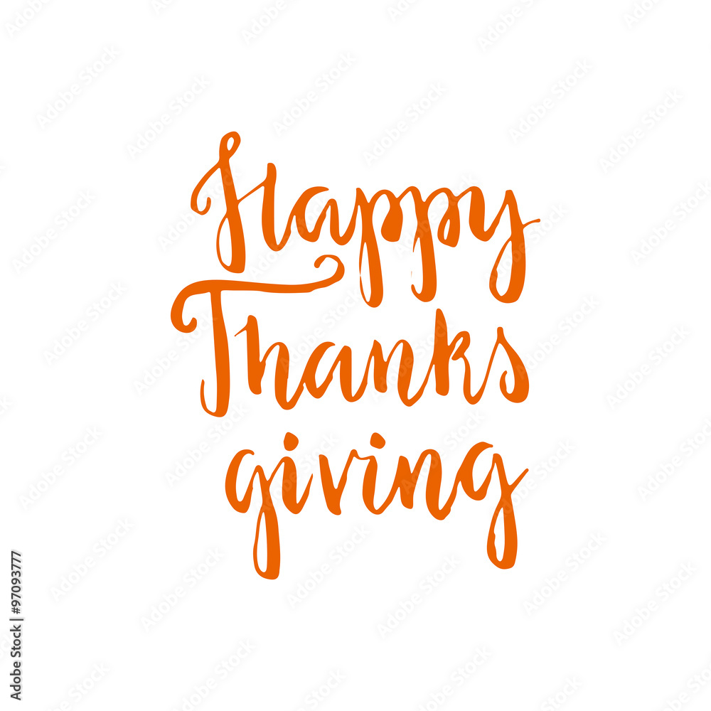 Fototapeta premium Thanksgiving Lettering