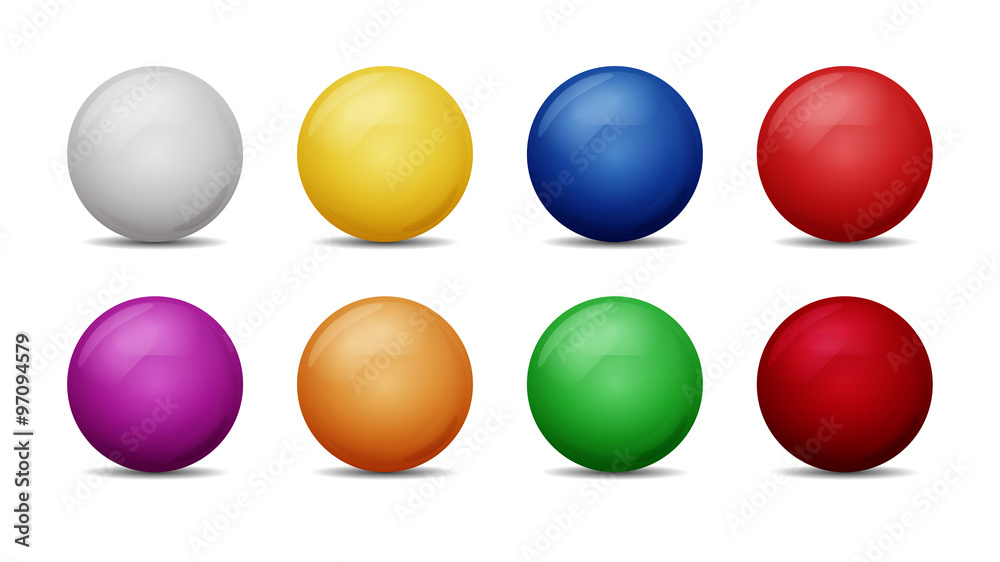 Stock vector of snooker balls isolated on white Stock vector of snooker balls isolated on white