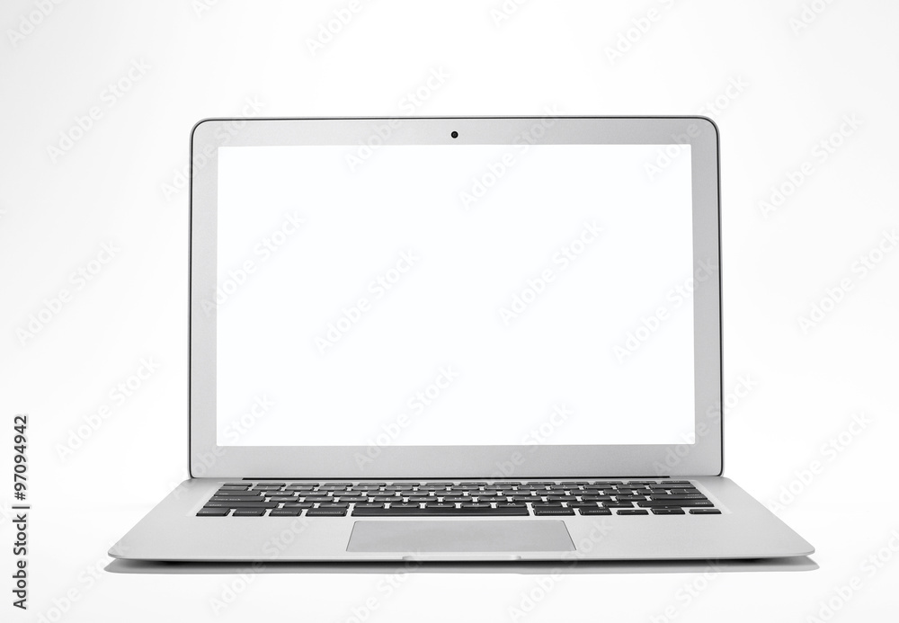 laptop on white background laptop on white background