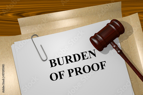 Burden of Proof concept