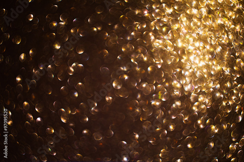 Golden Bokeh Background