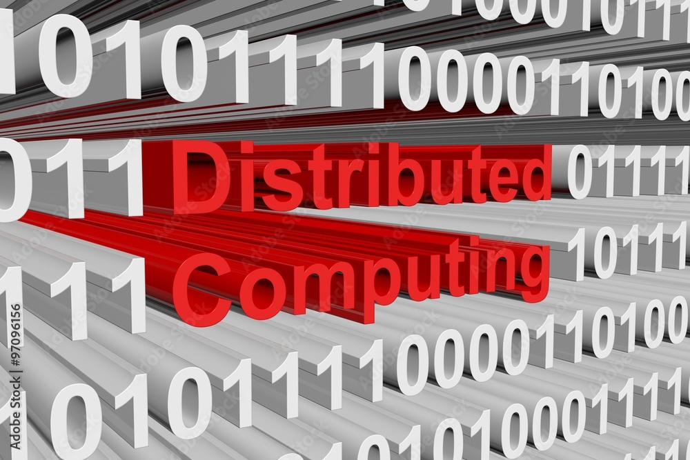 Distributed computing is presented in the form of binary code
