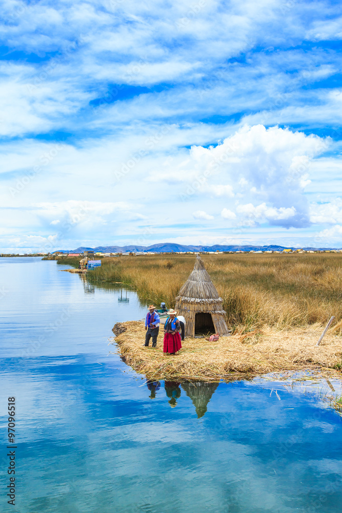 Obraz premium Titicaca lake near Puno, Peru