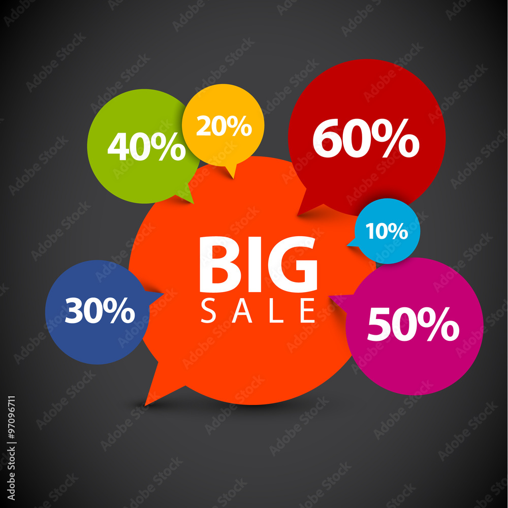 Speech bubble pointer for sale item Speech bubble pointer for sale item