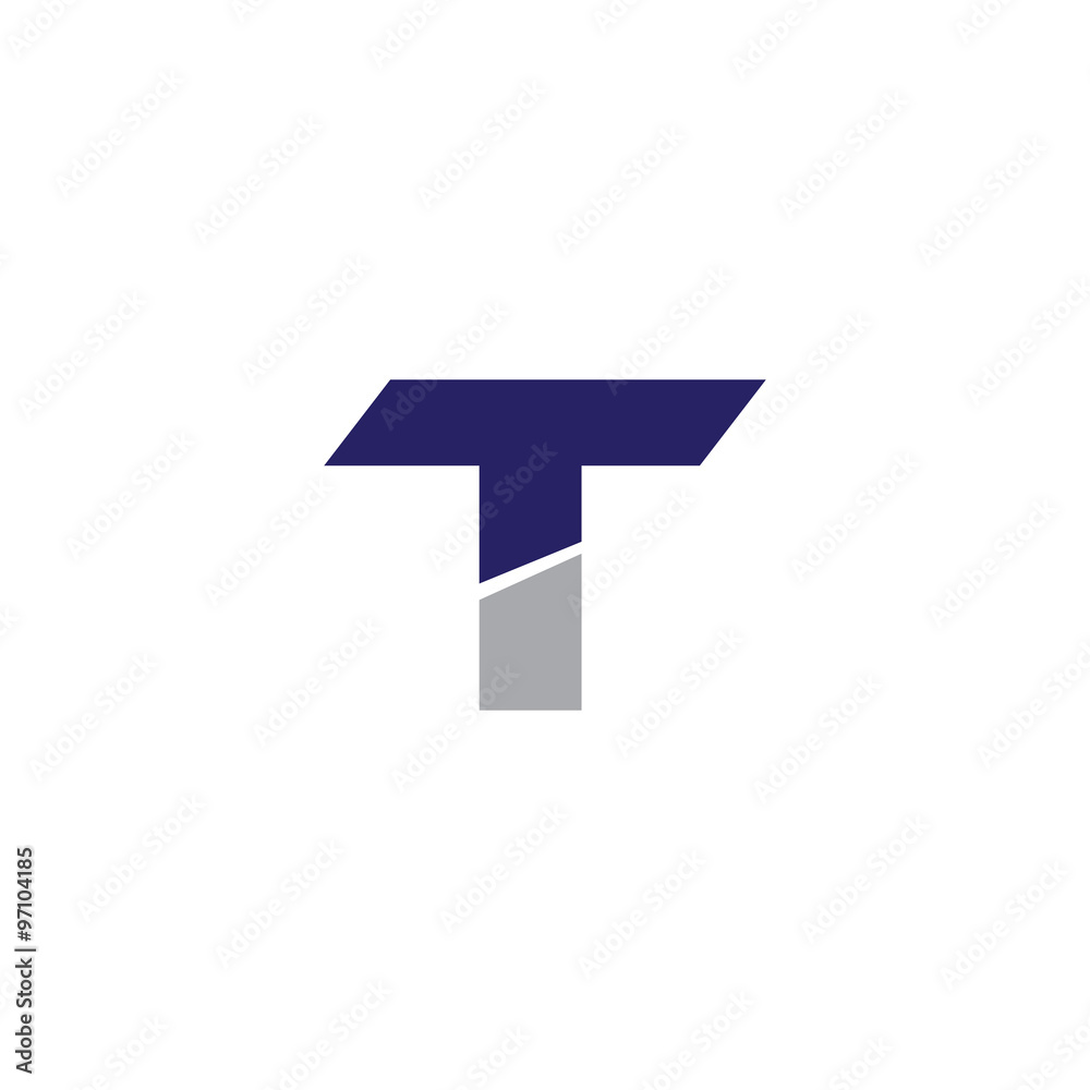Modern Initial Logo T