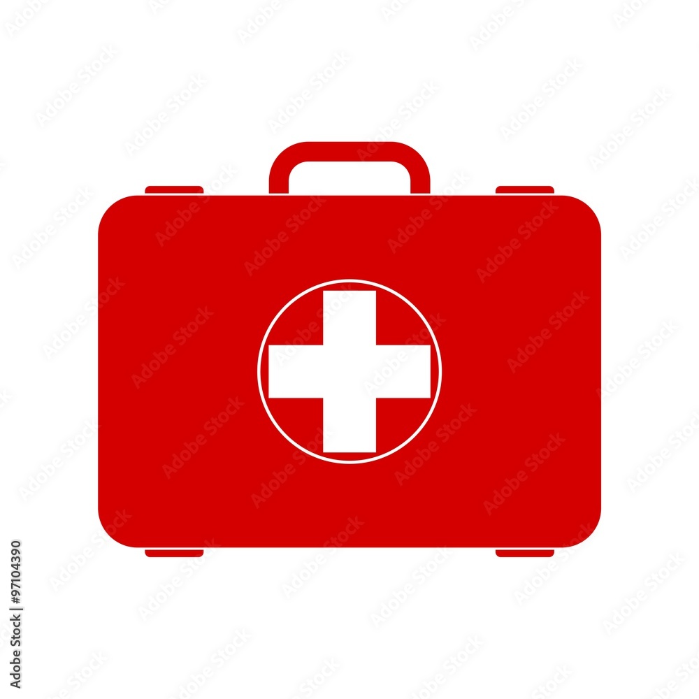 Fototapeta premium Red first aid box
