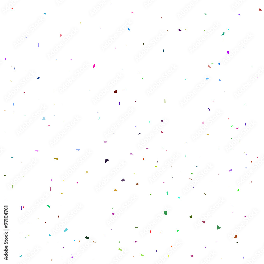 Colorful  Confetti Isolated