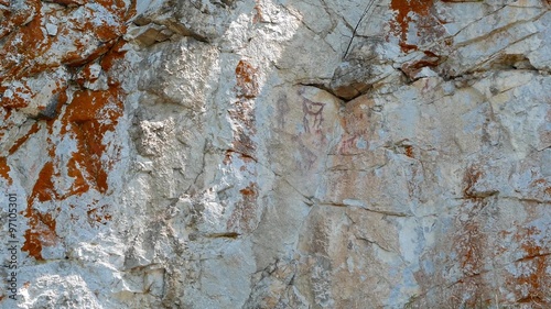 Rock pisanitsa. Pictures of ancient man, the Urals, Russia
 photo