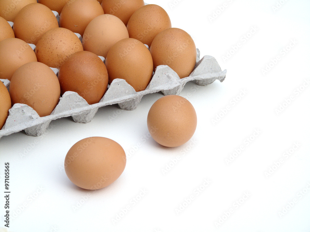 Eggs in the package Eggs in the package