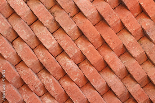 background old brick red