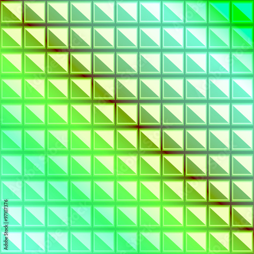 Abstract mosaic background pattern of squares and triangles
