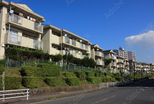 街並みと青空