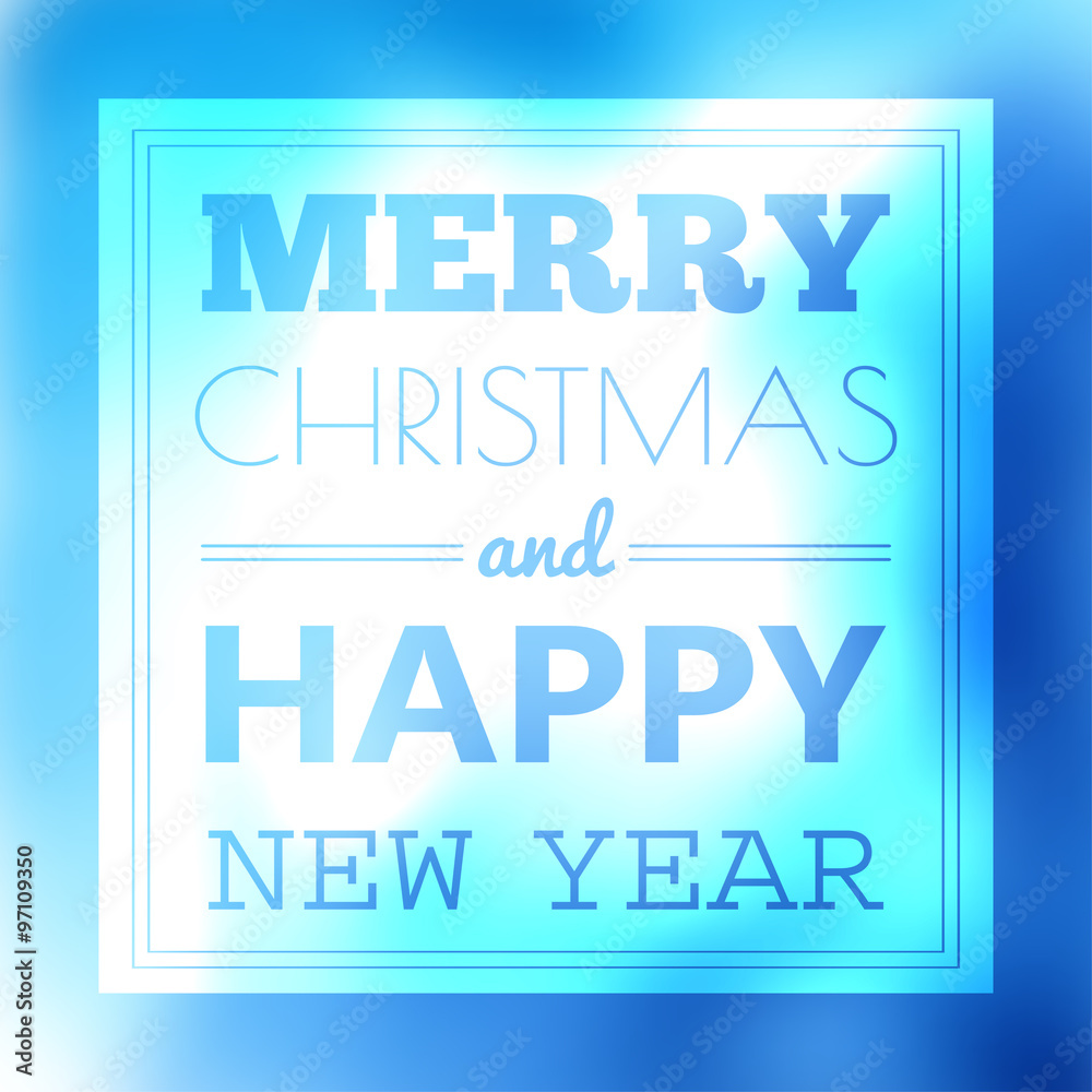 Christmas card with typography design Christmas card with typography design