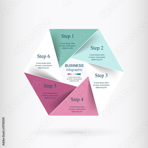 Vector infographic template © rose8mary