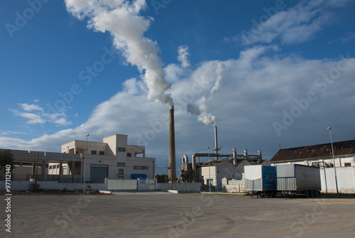 Fabbric with Smokestack photo