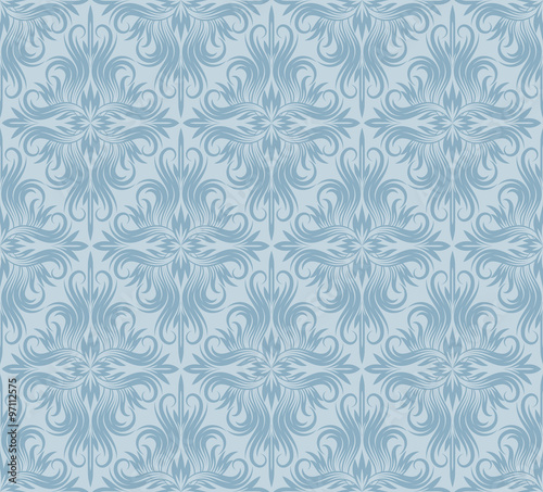 Damask seamless pattern repeating background