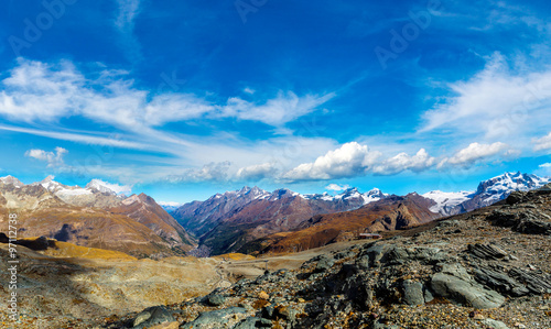 Alps mountain landscape in Switzerland