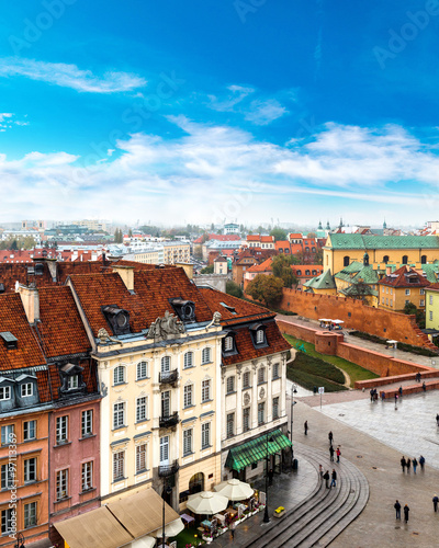 Panoramic view of Warsaw #97113369