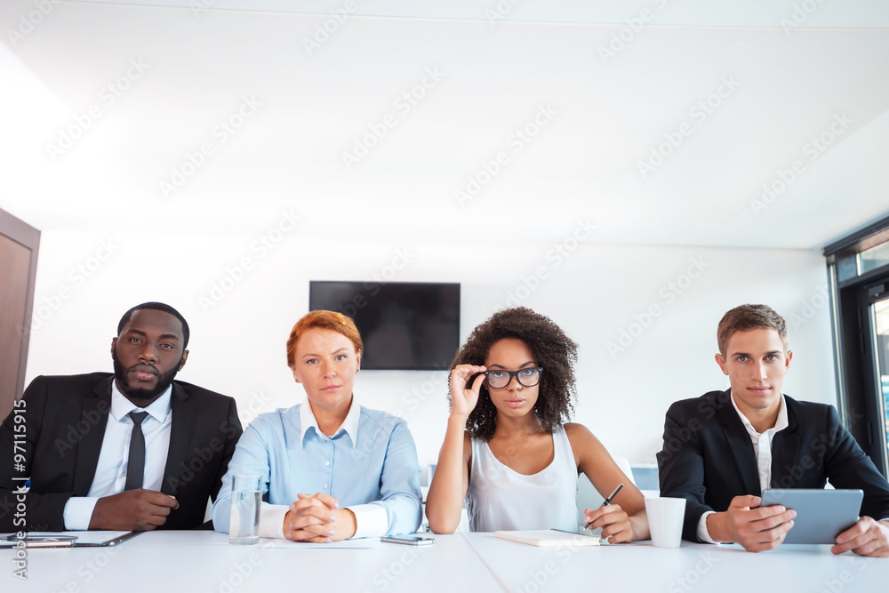 Fototapeta premium Concept for multi ethnic business team