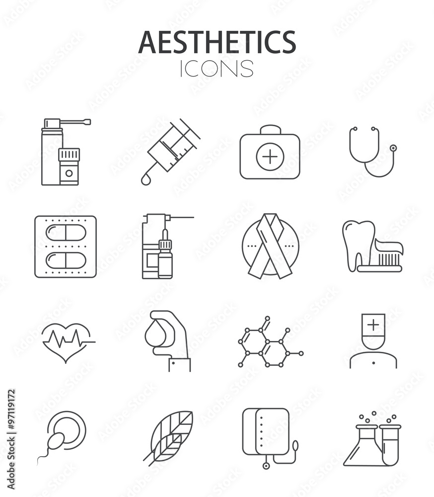 Vector modern thin line flat design of icons set. Vector modern thin line flat design of icons set.