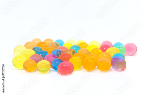 colored gel balls