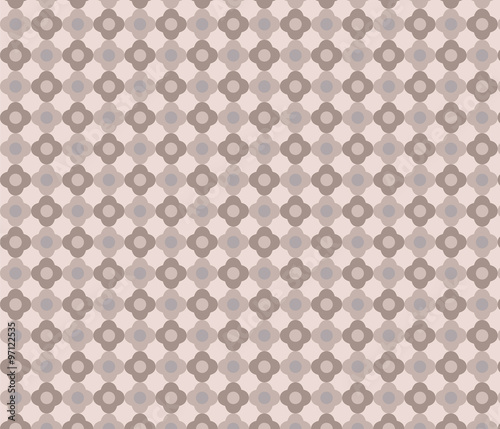 Geometric floral pattern. Vector
