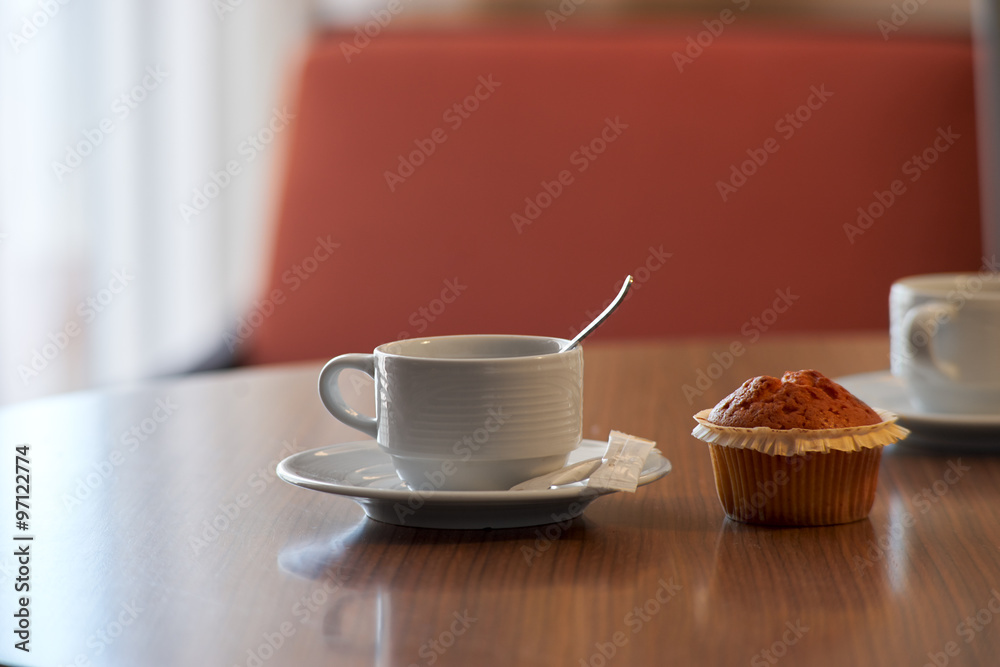 cup of tea and cake on the table cup of tea and cake on the table