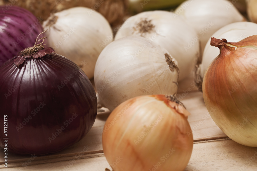 Onions assortment Onions assortment