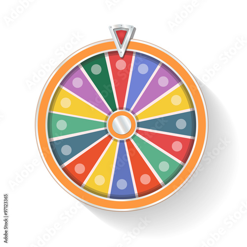 Colorful wheel of fortune