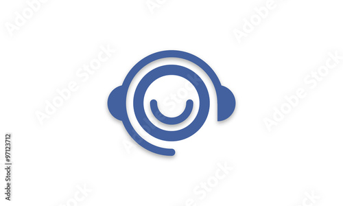 Concept audio bleu 