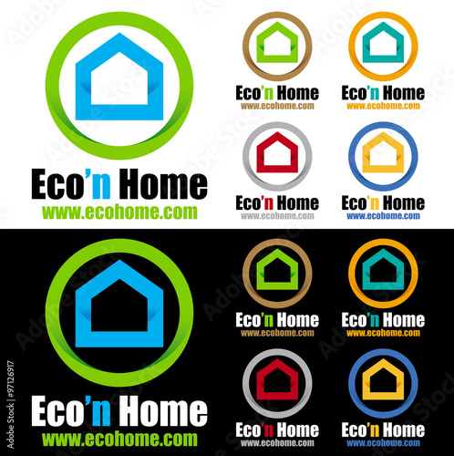 logo maison écologique