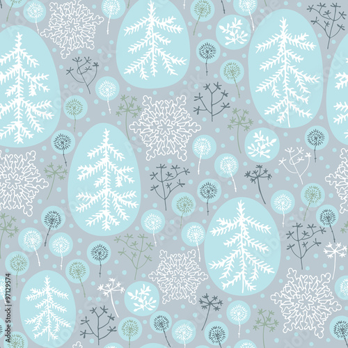 Winter seamless pattern