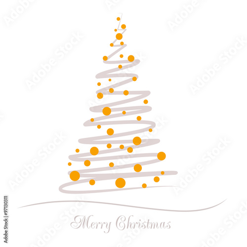 Vector illustration abstract Christmas Tree