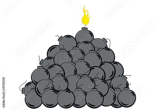 Heap of bombs