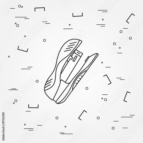 Stapler Icon. Stapler Icon Vector.Stapler Icon Drawing. Stapler
