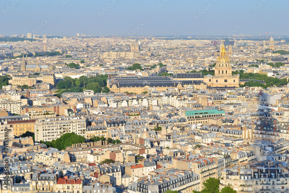 Top-view of Paris
