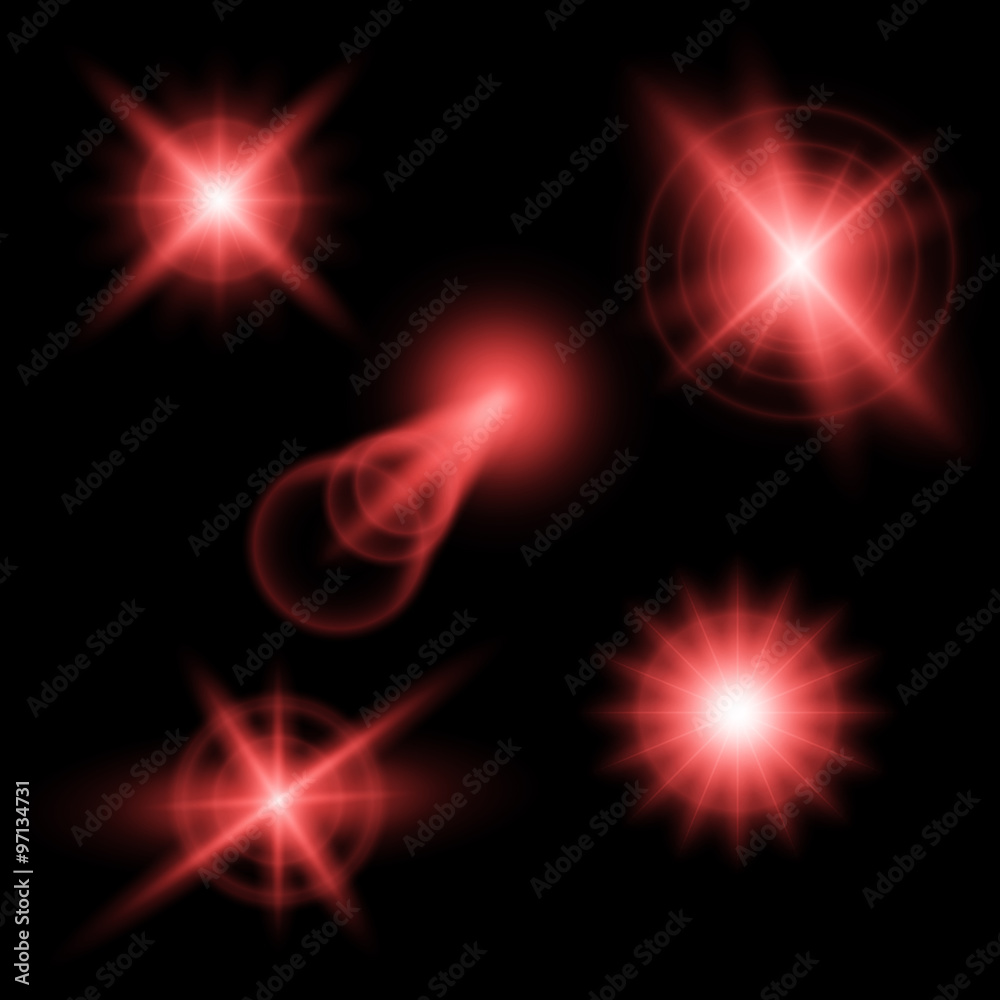 Vector illustration of abstract flare light rays Vector illustration of abstract flare light rays