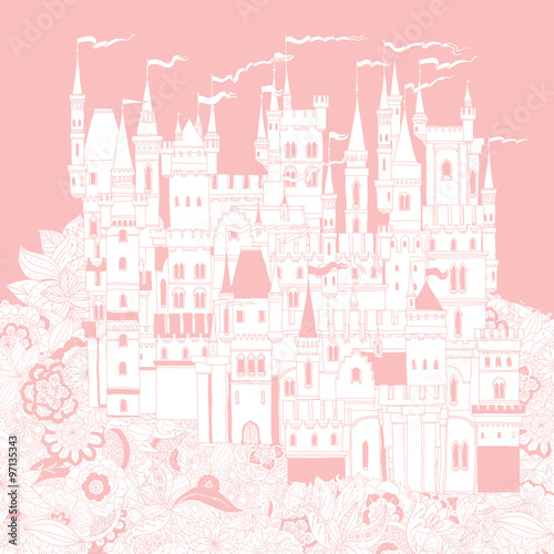 ornamental castle from a fairy tale