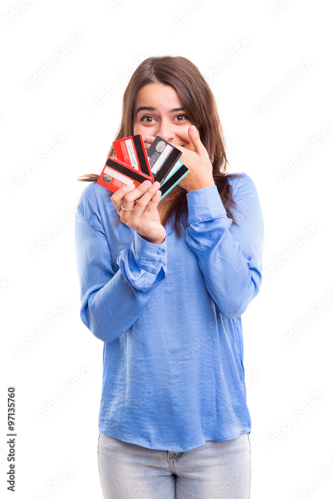 E-commerce concept - Woman Shopping E-commerce concept - Woman Shopping