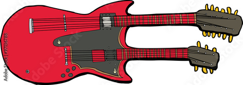 Double-Headed Electric Guitar