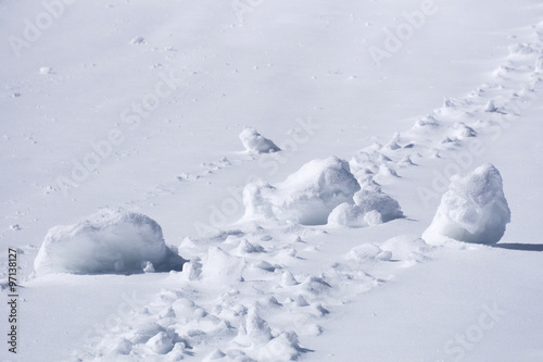 clumps of snow, winter © Vasily Merkushev