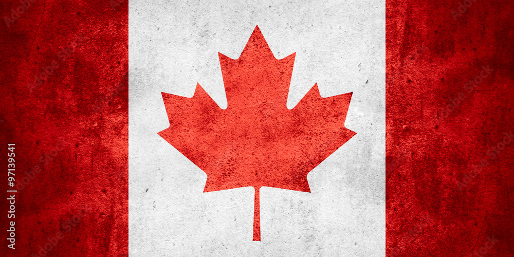 Naklejka premium flag of Canada