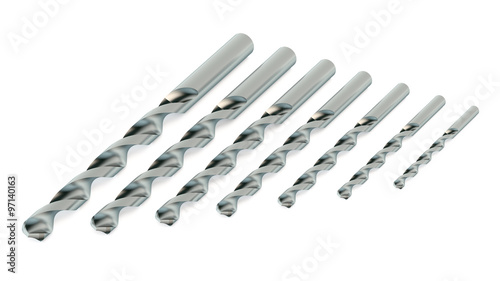 Schilderij op canvas set of drill bits